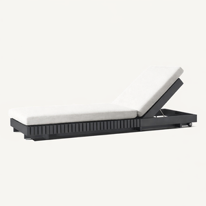 Chaise longue d'extérieur pour hôtel, mobilier <span class=keywords><strong>de</strong></span> villa, chaise longue <span class=keywords><strong>de</strong></span> resort en aluminium, lit <span class=keywords><strong>de</strong></span> repos <span class=keywords><strong>de</strong></span> patio, chaises longues <span class=keywords><strong>de</strong></span> jardin - Product Image 4