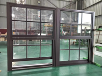 Luxseal Fenêtre coulissante à double vitrage insonorisée à prix réduit Fenêtre personnalisée pour la maison Fenêtre à guillotine simple en aluminium