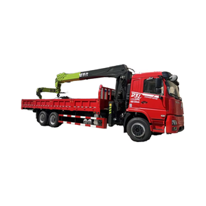Dongfeng6 * 4 משאית רכוב מנוף מחיר טוב 6ton 8ton ישר המנוף עם מנוף - Product Image 1