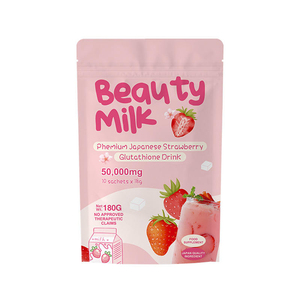 En stock, produit original : Milk Shake Premium, complément de beauté éclaircissant pour la peau, boisson en poudre au collagène et lait de fraise pour le visage. - Product Image 2