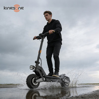Scooter Eléctrico Todoterreno de 1200W, 60Km/H, 60V, Scooter Eléctrico Rápido para Adultos, Scooter Eléctrico de Doble Motor para Personas Pesadas