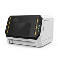 Découpeuse laser à fibre 4040 de petite taille à prix abordable avec système de refroidissement par air pour les utilisateurs à petit budget