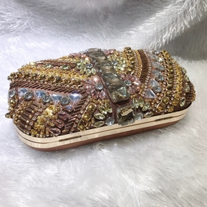 Marrón/amarillo/Rosa <span class=keywords><strong>multicolor</strong></span> diamante cristal embrague Rhinestone mujeres embragues alta calidad teléfono cartera mejor <span class=keywords><strong>fiesta</strong></span> monedero bolsa - Product Image 6
