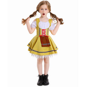 Filles Bavaroises Bière Cosplay Dirndl Robe Enfants TV & Film Uniformes & Costumes pour Oktoberfest - Product Image 2