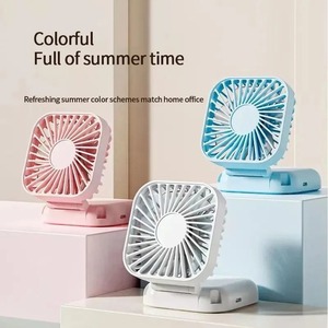 Ventilateur de bureau pliable, rechargeable par USB, créatif, pratique pour le bureau, extérieur, poche, petit ventilateur mini - Product Image 4
