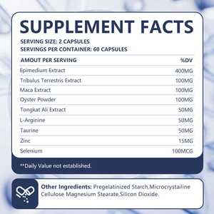 Капсулы для повышения мышечной массы для мужчин, витамины, экспорт, хранение при комнатной температуре, защита от света - Product Image 2