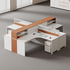 Poste de travail modulaire Saint-Leste avec cloisons pour bureaux financiers - Product Image 2