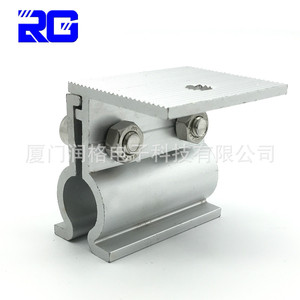 Abrazadera de teja de aluminio de 60x48x4mm con orificio M8, soporte de montaje solar para techo de acero coloreado - Product Image 3