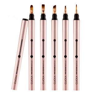 Professional CLICKA <b>Gel</b> <b>Nail</b> Brush <b>Set</b> PP/PBT Material Portable Light Blocking Design Prevent Hardening <b>Gel</b> Polish Application - Product Image 1