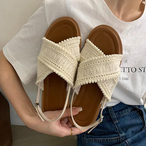 Popular cómodo bonito lujo plano mujer señoras zapatos señoras sandalia - Product Image 5