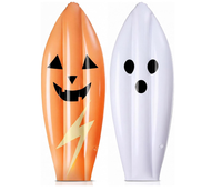 Planche de surf gonflable de Noël, motif citrouille fantôme, décoration pour piscine et plage, accessoire de photomaton