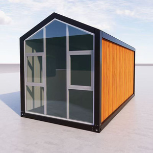 Modern Container <b>House</b> Sandwich Panel <b>Tool</b> Shed Outdoor Garden Storage Shop Use Prefab Garage - Product Image 1