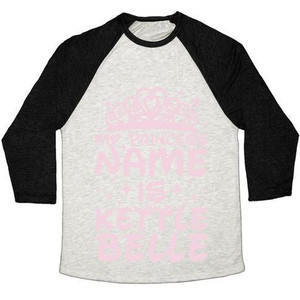 My Princess Name Is Kettle Belle Unisex Tri-Blend <b>Baseball</b> <b>Tee</b> - Product Image 3