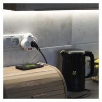 Prise murale électrique française Pheiyon avec interrupteur 2*16A 230V, norme CE ROHS, mise à la terre, adaptateur de prise USB A+C 2 sorties pour la maison