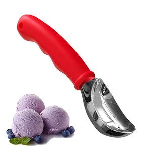 Wholesale 7 Inches Nonstick Anti-Freeze Zinc Dough Scooper Ice Scoop for Gelato <b>Cookie</b> Sorbet Almond - Product Image 4