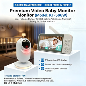 Moniteur Bébé KT-566W 5'' IPS à Transmission Longue Portée avec Mode VOX Intelligent et Conception Économe en Énergie – Approvisionnement Direct Usine - Product Image 4