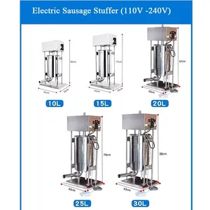 Machine de remplissage industrielle en acier inoxydable pour saucisses de viande/machine de remplissage pour saucisses de boeuf et de porc