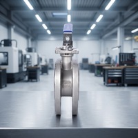 Vanne à boisseau sphérique à bride fine DN50 en acier inoxydable SS316 PN16 à commande manuelle pour pipeline industriel, fabrication par moulage de précision