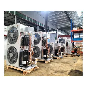 2024 Condensing Unit With Motor Cooling Fans Chiller Cold Room Compressor Refrigeration Unit Air Cooled Condens Unit HBP 6Hp