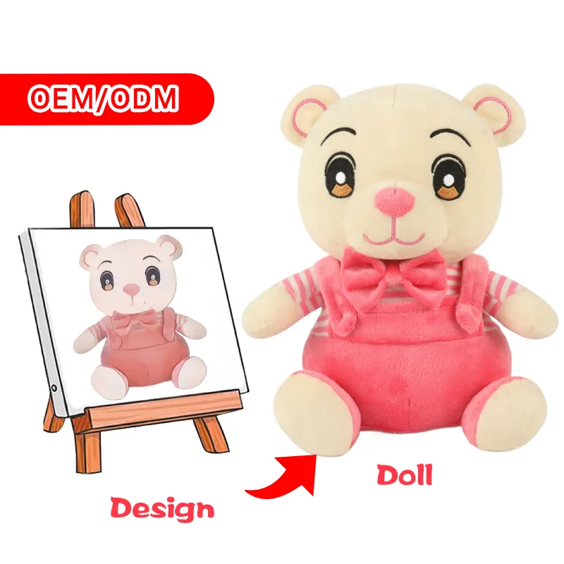 Peluche design personalizzato dalla tua immagine giocattoli di peluche di alta qualità nuovo design