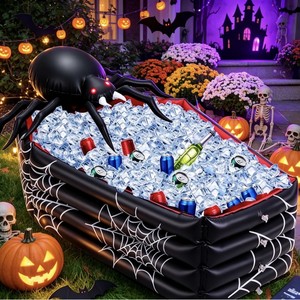 Hielera Inflable de PVC con Forma de Esqueleto, Decoración para Fiestas de Halloween, Enfriador de Bebidas para Exteriores - Product Image 3