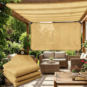 Malla de Sombra y Vela de Protección Solar Personalizable de HDPE Beige Sin Recubrimiento <span class=keywords><strong>para</strong></span> Patio, Jardín, Piscina, Privacidad y Protección Solar - Product Image 1