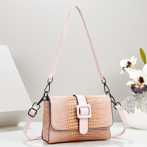 Sac à bandoulière rétro à motif crocodile, petit sac carré, sac à main décontracté pour femme, usage quotidien - Product Image 4