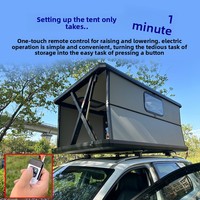 Aluminiumlegierung Hardtop Automatisches Elektrisches Ferngesteuertes Dachzelt für Camping und Outdoor-Abenteuer Geeignet für SUV-Dachzelt