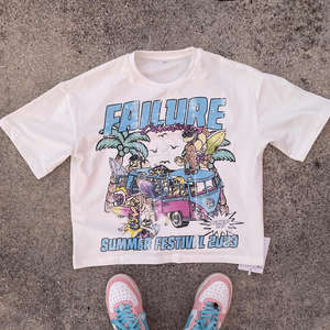 Camisetas DTG con Logotipo Personalizado al por Mayor, Camisetas de Algodón 100% Pesado para Hombre, Estilo Urbano con Estampado en Serigrafía - Product Image 3