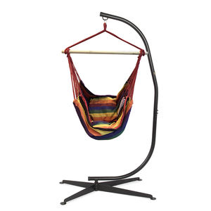 Venta directa <span class=keywords><strong>de</strong></span> fábrica, <span class=keywords><strong>hamaca</strong></span> colgante <span class=keywords><strong>de</strong></span> 330 libras <span class=keywords><strong>de</strong></span> capacidad, silla columpio <span class=keywords><strong>con</strong></span> soporte para Patio, patio, balcón, exterior - Product Image 1