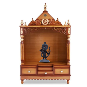 พระรูปพระรามลาลา วาดด้วยมือ งานฝีมือประณีต เหมาะสำหรับบูชาที่บ้าน โต๊ะทำงาน คอนโซลรถยนต์ และเป็นของขวัญ - Product Image 4