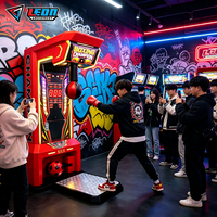 Machine de jeu d'arcade de boxe et de kick-boxing avec fonction double 2-en-1, prise en charge de la langue anglaise, à monnayeur pour salles de jeux