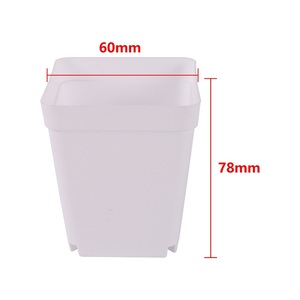 Pots de jardinage Pots de fleurs carrés en plastique pour plantes de pépinière Fleur - Product Image 3