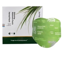Parches Herbales Ranran Dazzling para Reducir el Abdomen, con Artemisia y Calor, Marca Aishang, en Caja (5 Parches)