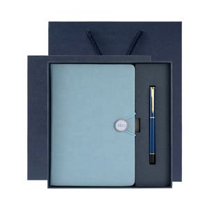 Newyear – coffret cadeau pour femmes, logo personnalisé 100% papier recyclé pu journal en cuir avec stylo a5 doublé carnet de notes - Product Image 3