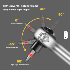 40-in-1 OEM Household Repair Multi-Function Aluminum Ratchet <b>Screwdriver</b> <b>Set</b> Cross-Head Flat-Head Sockets Hard Case HX-OT01361 4 - Product Image 5