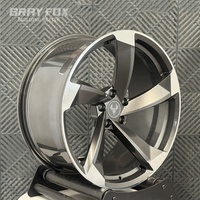 Ruedas de Carreras GRAYFOX Personalizadas en Gris Acero, 18, 19, 20 Pulgadas, 5x112, CB66.5, Ruedas Forjadas para AUDI A4 B6 B7 B8 B9 C7 A8 D3 S-Line
