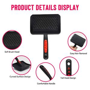 8-इन-1 पालतू ग्रोमिंग किट स्टेनलेस स्टील कंघी और प्लास्टिक ब्रश के लिए नाखून क्लिपर - Product Image 3