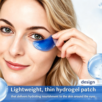 ODM OEM Patchs Hydrogel Oculaires au Collagène et Peptides de Cuivre Bleu, Masque Anti-âge GHK-Cu pour Éliminer les Cernes