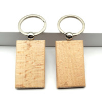 Porte-clés en bois écologique gravé au laser avec logo personnalisé, forme personnalisée - artisanat DIY, porte-clés en bois vierge