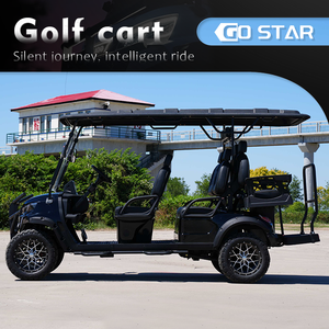 Voiturette de golf 6 places équipée de feux LED, certifiée CE, véhicule de navettage pour hôtel, complexe hôtelier, voiturette de golf 6 places - Product Image 4