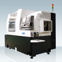 Tour à métaux suisse SM385 pour pièces fines et longues de précision, avec tête coulissante, commande numérique CNC, pour le tournage automatique de petits composants