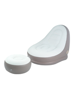 Canapé gonflable de camping en plein air en vente chaude, confortable, en tissu floqué, canapé paresseux, chambre à coucher, loisirs, canapé gonflable d'extérieur