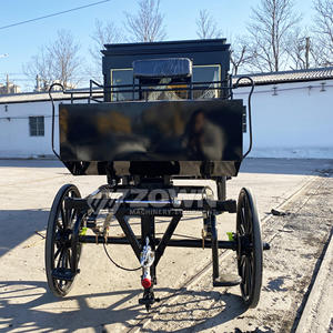 Carruaje funerario negro con certificación CE, coche fúnebre personalizado, vehículo fúnebre tirado por caballos, carro de caballos funerario a la venta - Product Image 3