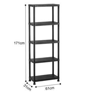 Black 5 Layer Storage Heavy Duty <strong>Plastic</strong> Storage Multi Layer Salon <strong>Shelves</strong> White <strong>Plastic</strong> <strong>Shelf</strong> Kitchen <strong>Shelf</strong> - Product Image 4