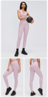 Leggings de yoga taille haute pour femme, effet push-up, sans coutures, sensation seconde peau, contrôle du ventre, sans démarcation visible, pour la gym et la course à pied
