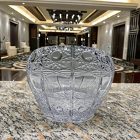 Verre en cristal transparent Lalique personnalisé, style bohème, pour mariage, écologique, durable, de qualité alimentaire, non toxique, à large ouverture, fait main