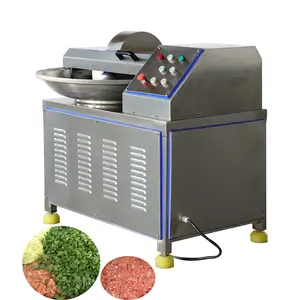 Automatic Meat Bowl Cutter Professional Vegetable Chopper Mixer High Speed Meat Bowl Cutter Machine