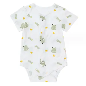 Bebek pijama giymek özelleştirilebilir yenidoğan bebek tulum fermuar giysi bebek Sleepsuit