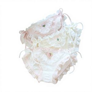 Dalian Half Awakening Mary – Robe grande taille pour femme, 100,00 kg, en coton, avec bretelles en dentelle, style japonais, peinte à la main, taille mi-haute, douce, sexy et tendance - Product Image 1